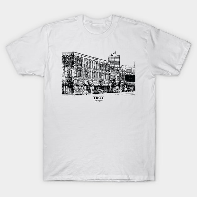 Troy - Michigan T-Shirt by Lakeric